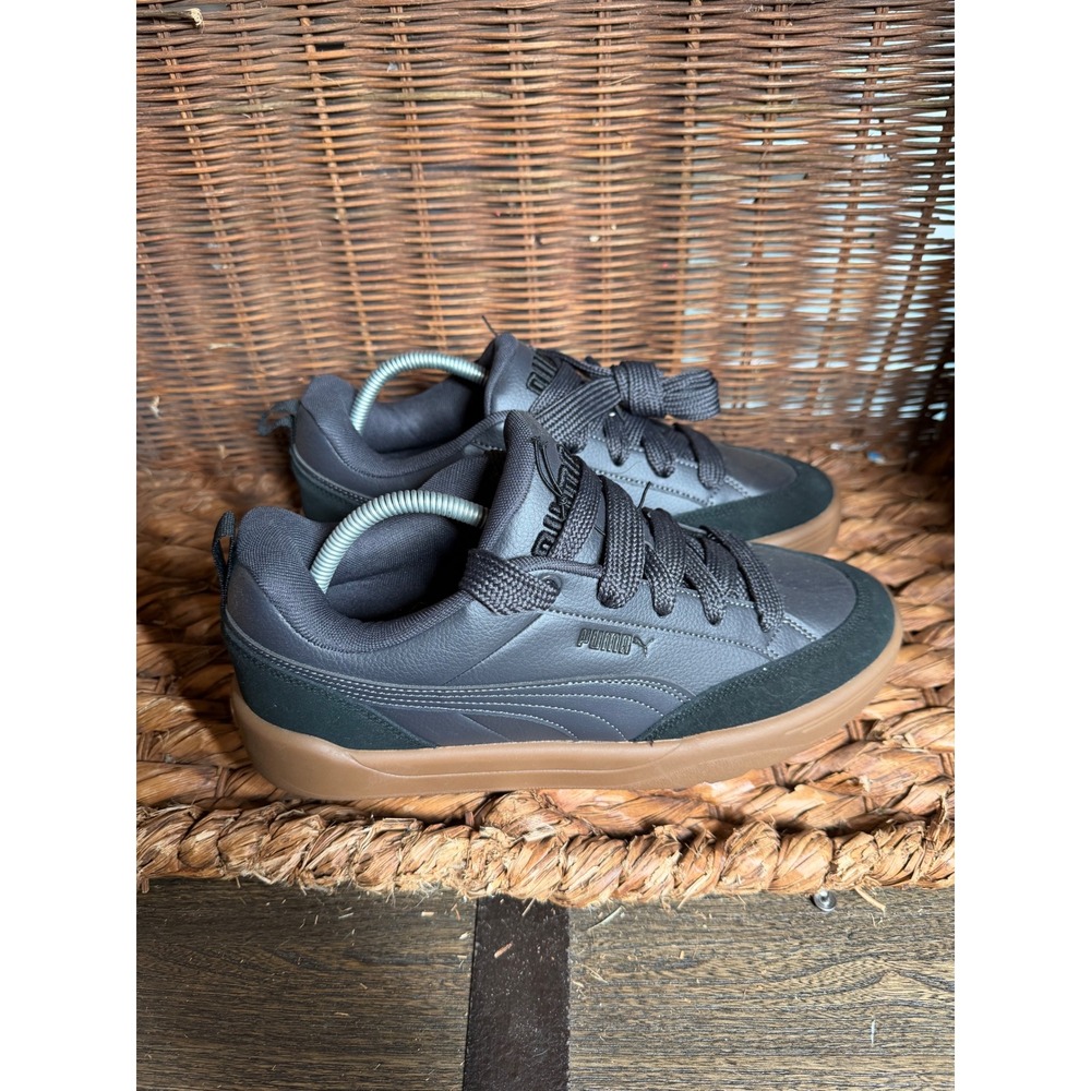Puma Suede XL Dark Charcoal Grey Gum Sole Mens Sneakers 397262-14 Size 10.5